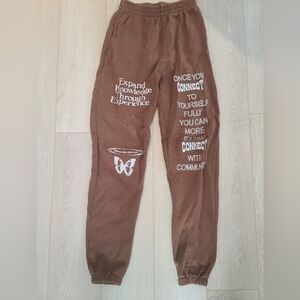 Lonely Ghost Heavyweight Cotton Sweatpant Puff Print Small